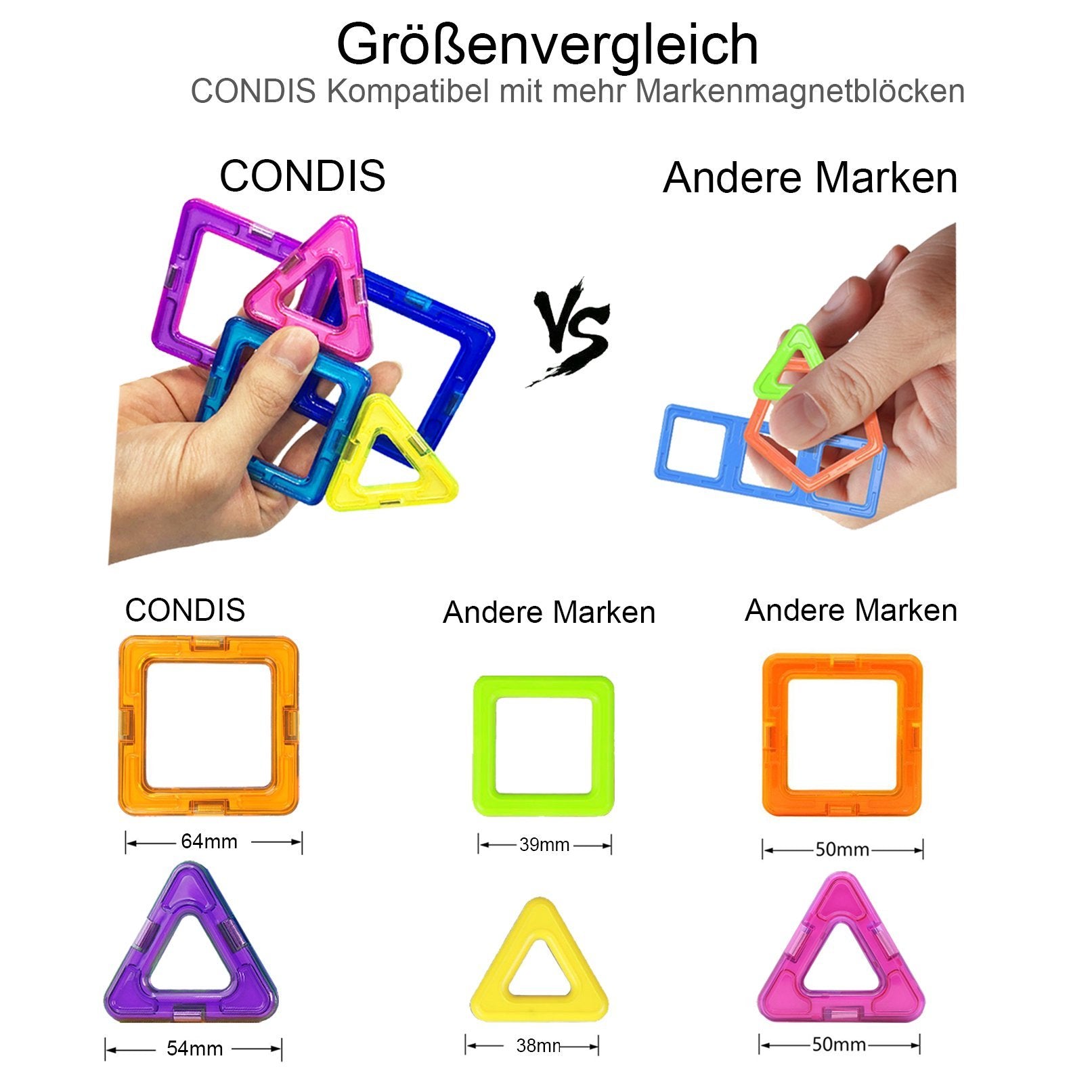 KIDCHEER Magnetische bouwstenen, 100 stuks, bos-magneetbouwstenen voor kinderen, Montessori magneetblokken speelgoed, creatief cadeau voor jongens en meisjes vanaf 3 tot 10 jaar KIDCHEER Magnetische bouwstenen, 100 stuks, bos-magneetbouwstenen voor kinderen, Montessori magneetblokken speelgoed, creatief cadeau voor jongens en meisjes vanaf 3 tot 10 jaar